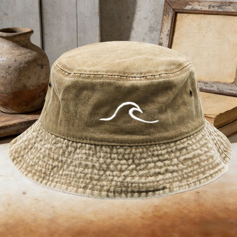 Bucket Hat Embroidered - 2026 Nowy bawełniany kapelusz rybacki dwustronny,