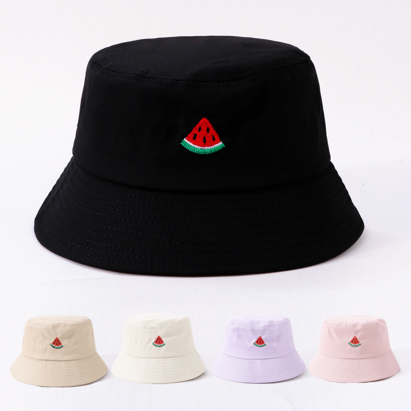 Bucket Hat Embroidered - Kapelusz rybacki z haftem arbuza, czapki