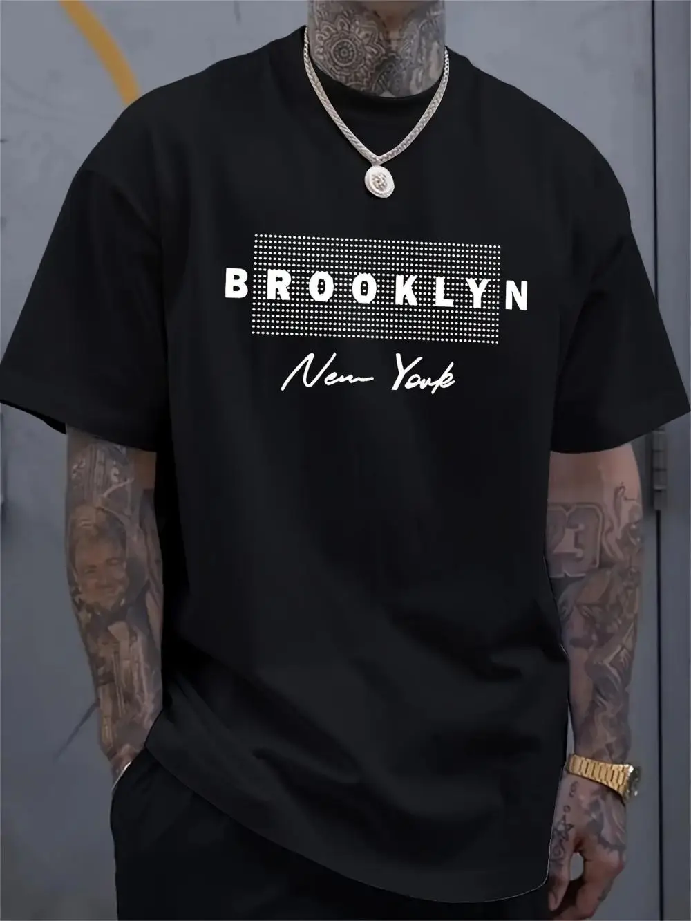 Street Fashion Of New York - Męska koszulka z nadrukiem New York,