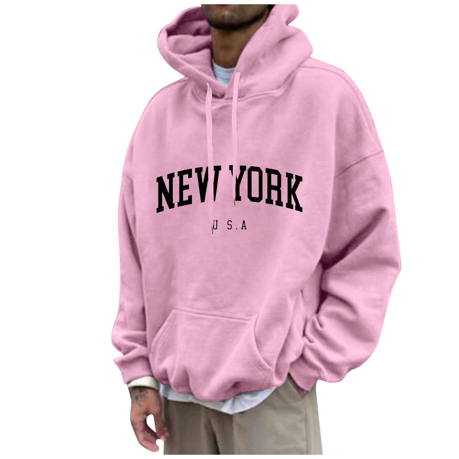Street Fashion Of New York - New York Print męskie bluzy z