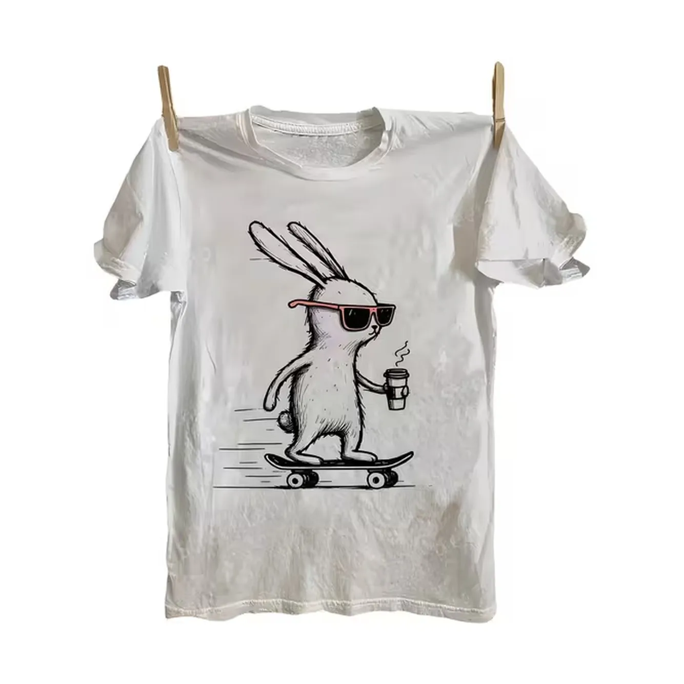 Street Fashion Anime - Męska koszulka T-shirt biała, czysta bawełna,