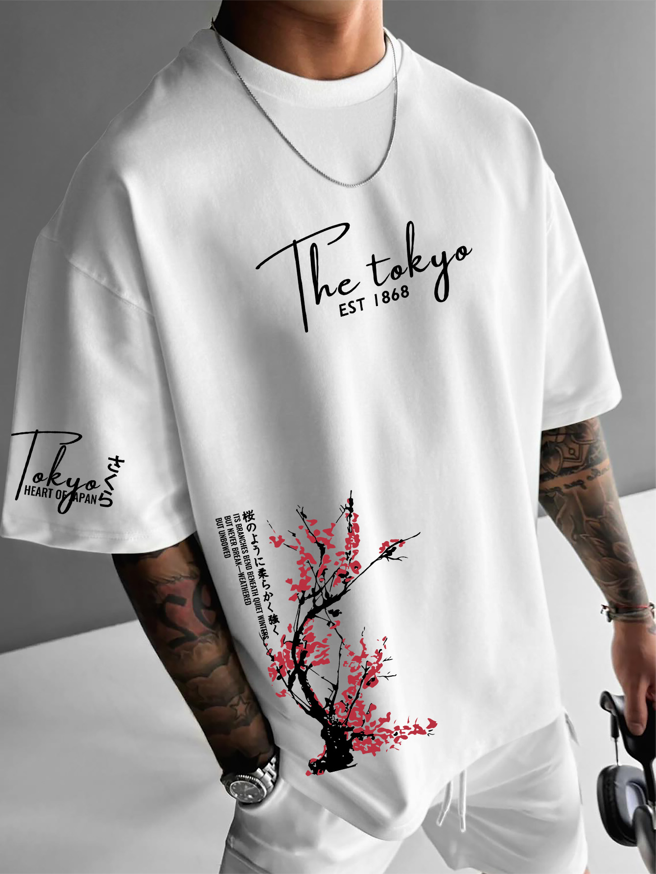 Street Fashion Shibuya - Tokyo EST 1868 Kwiat Wiśni Japoński