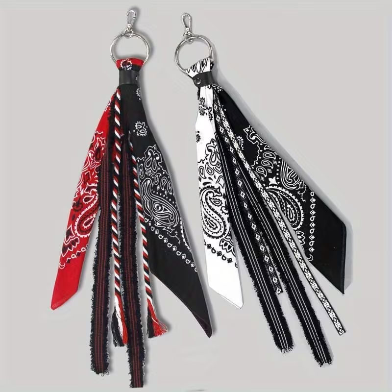 Street Fashion Nz - 1 sztuka vintage'owej kwadratowej chusty paisley,