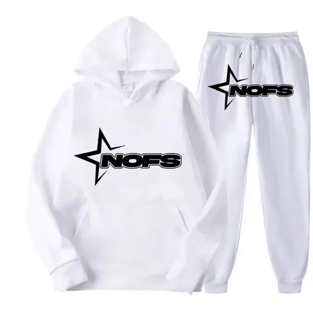 Street Fashion Us - Męski dres streetwearowy z kapturem 2026,