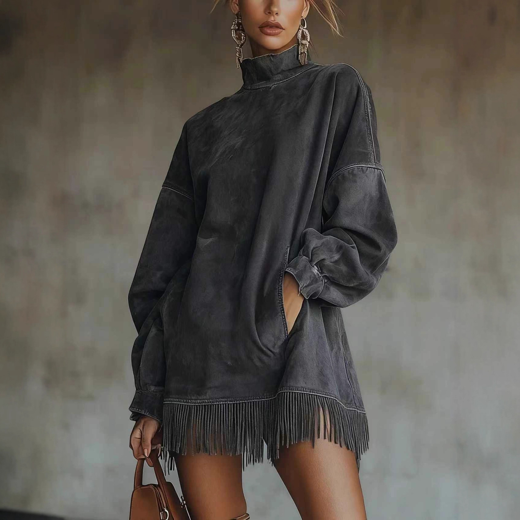 Sukienka damska z frędzlami, d – Guangzhou Street Fashion recenzja i cena