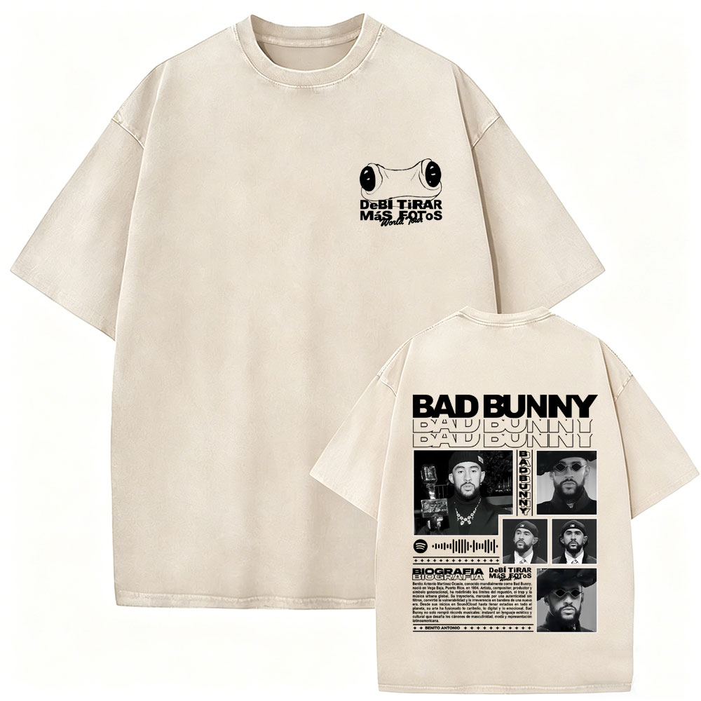 Koszulka Rapper Bad Bunny Vint – Foto Street Fashion recenzja i cena