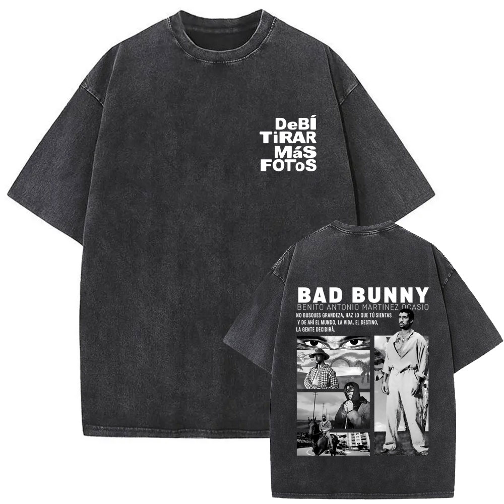 Koszulka Rapper Bad Bunny Vint – Foto Street Fashion recenzja i cena