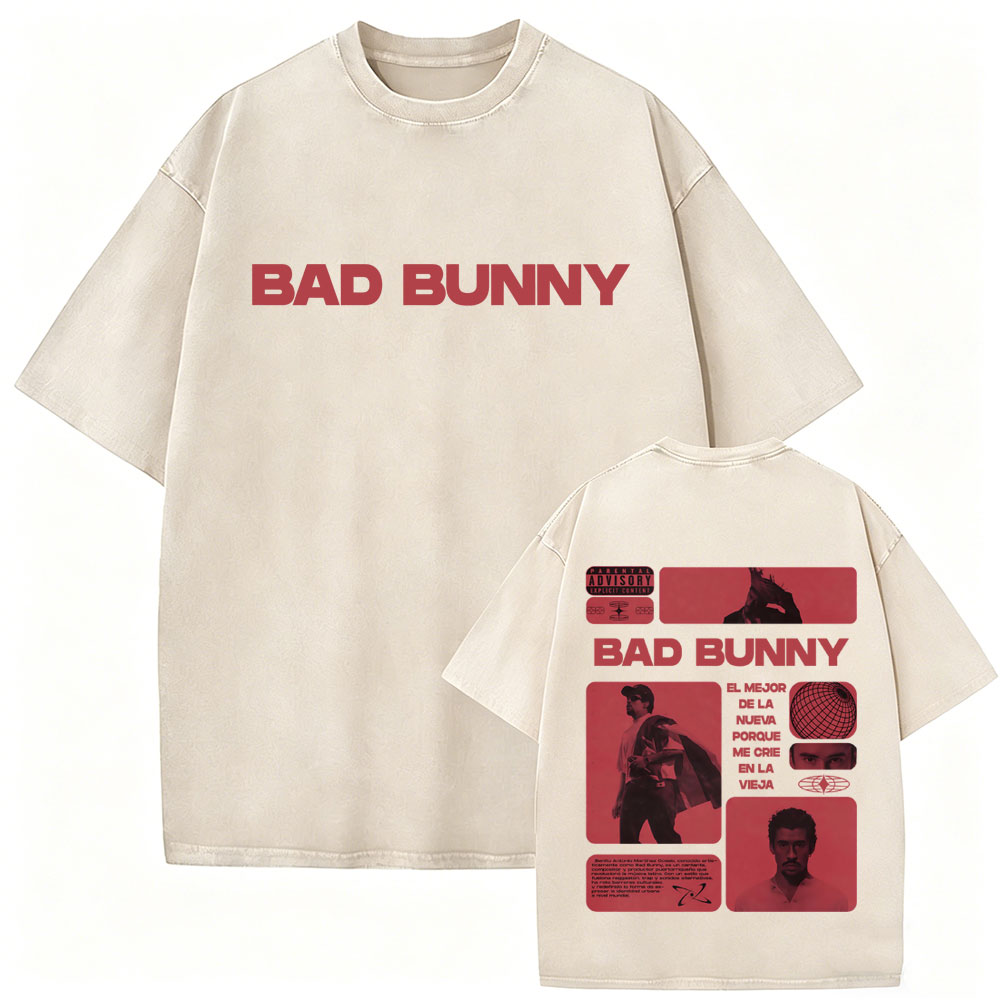 Koszulka Rapper Bad Bunny Vint – Foto Street Fashion recenzja i cena