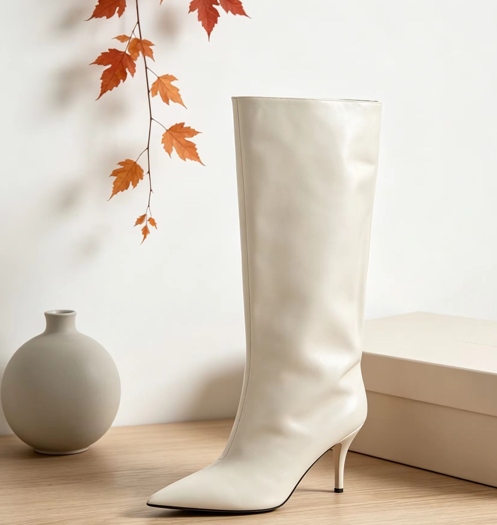 Wysokie kozaki z szerokim mank – Street Fashion Winter recenzja i cena