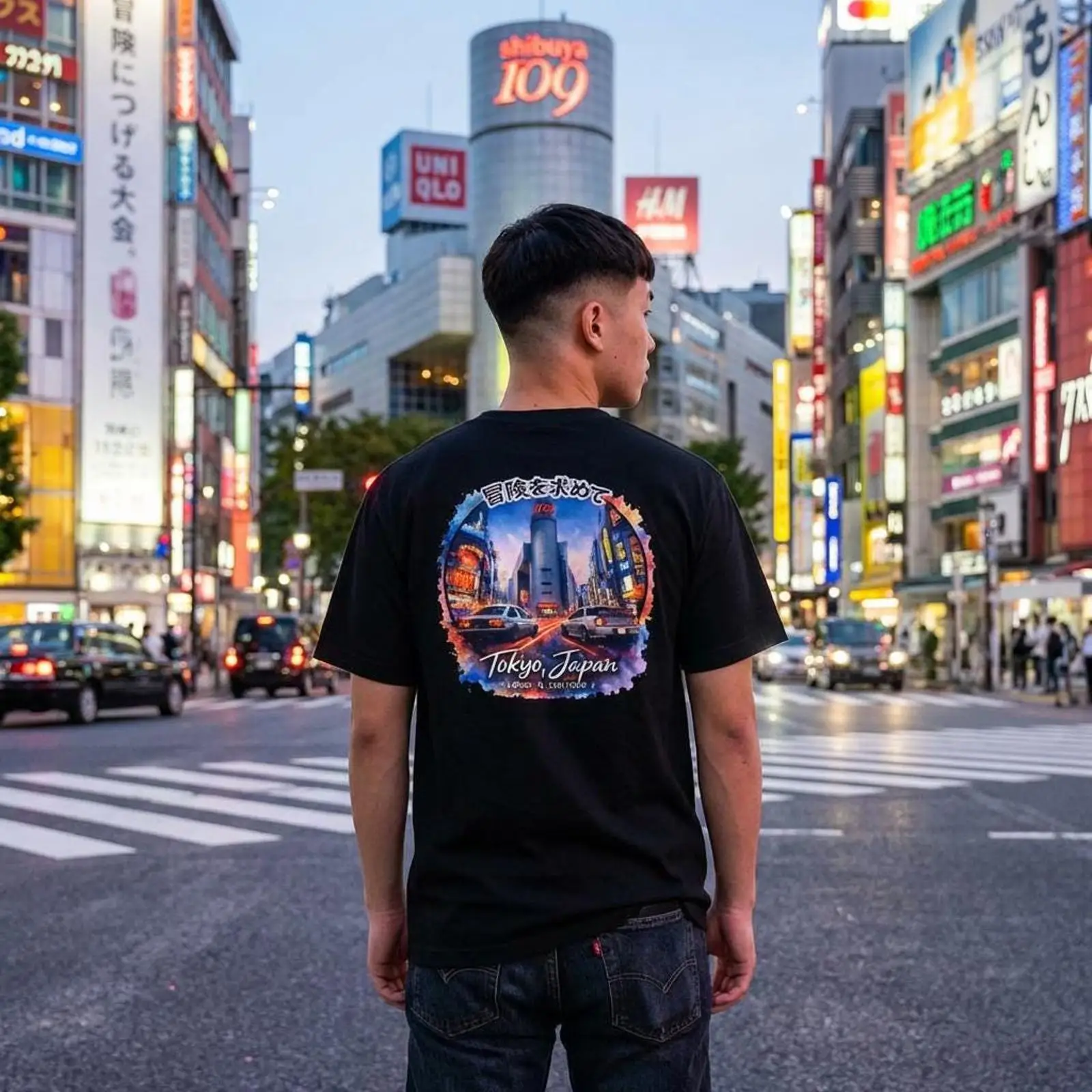 Koszulka Shibuya Tokyo Japan D – Street Fashion Shibuya recenzja i cena