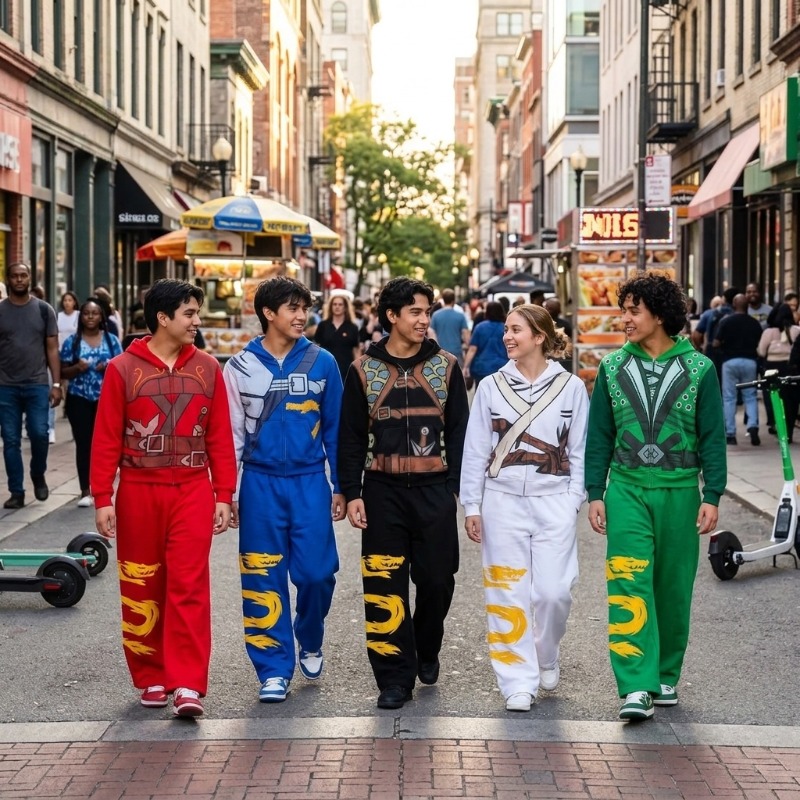 Męski zestaw bluzy z kapturem  – Street Fashion Us recenzja i cena