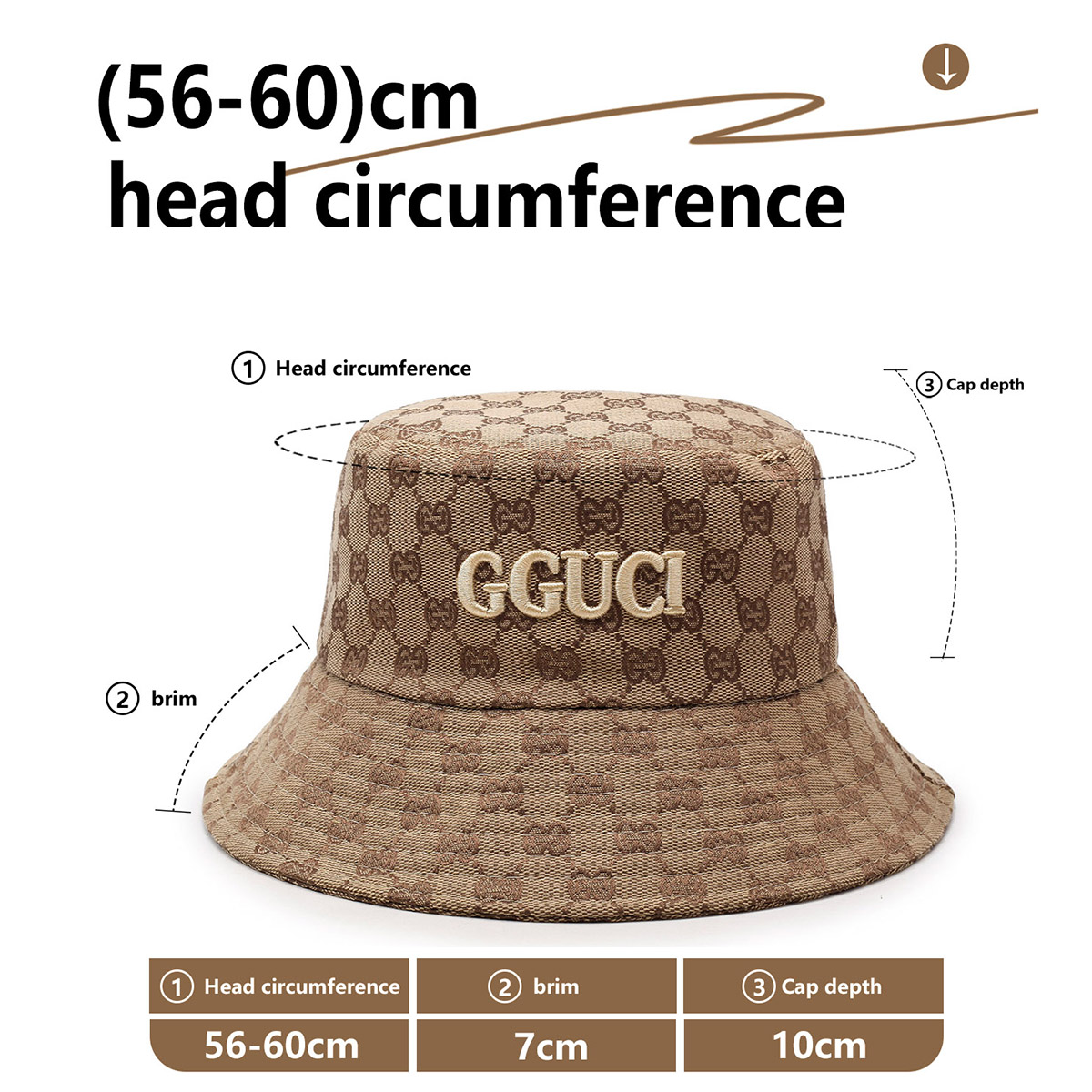 Unisex czarno-białe haftowane  – Bucket Hat Embroidered recenzja i cena